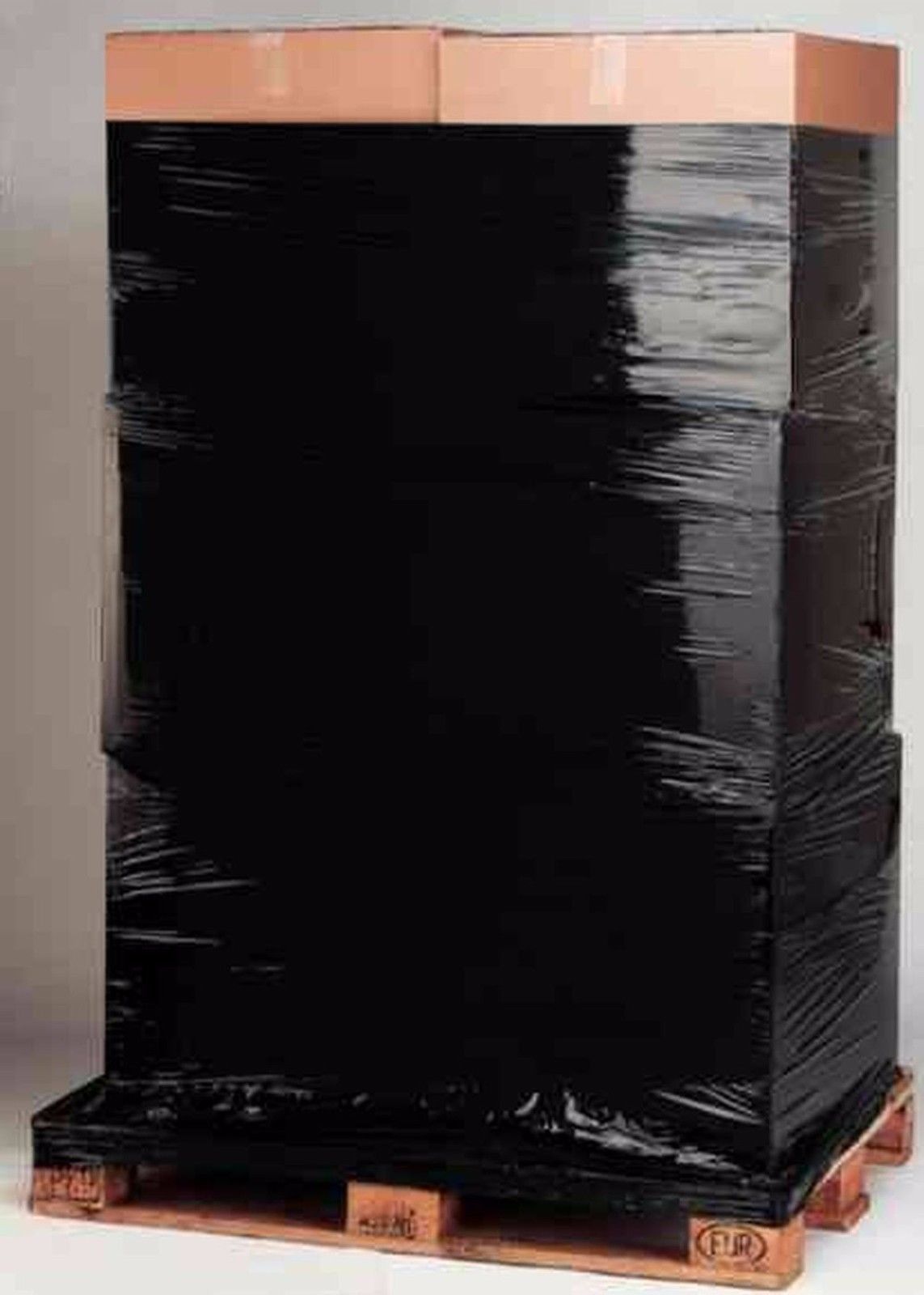 80 GAUGE – 4 Rolls Black Shrink Wrap Stretch Film 18″ X 1000′ Total 4000 FT