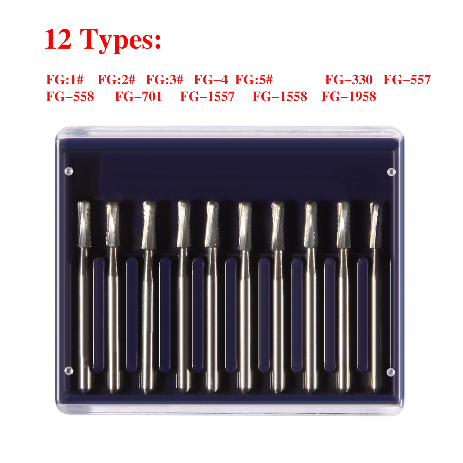 Dental Diamond /Carbide Steel Burs Drill Round For High Speed Handpiece /HP Burs