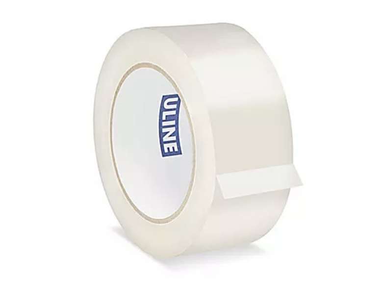 (6) ULINE S-423 2″ x 110yds 2mil PACKING / SHIPPING TAPE ROLLS SIX TOTAL