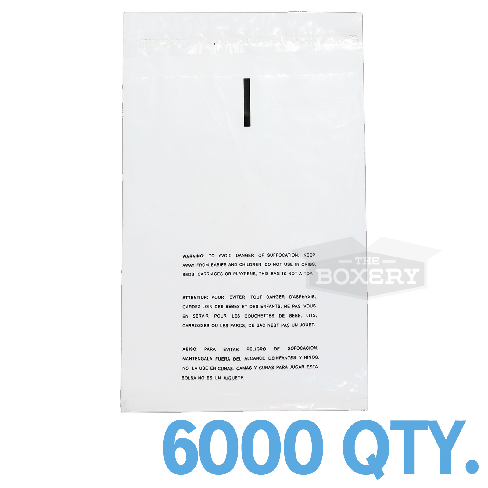 6000 8×10 Self Seal Suffocation Warning Clear Poly Bags 1.5 mil Free Shipping