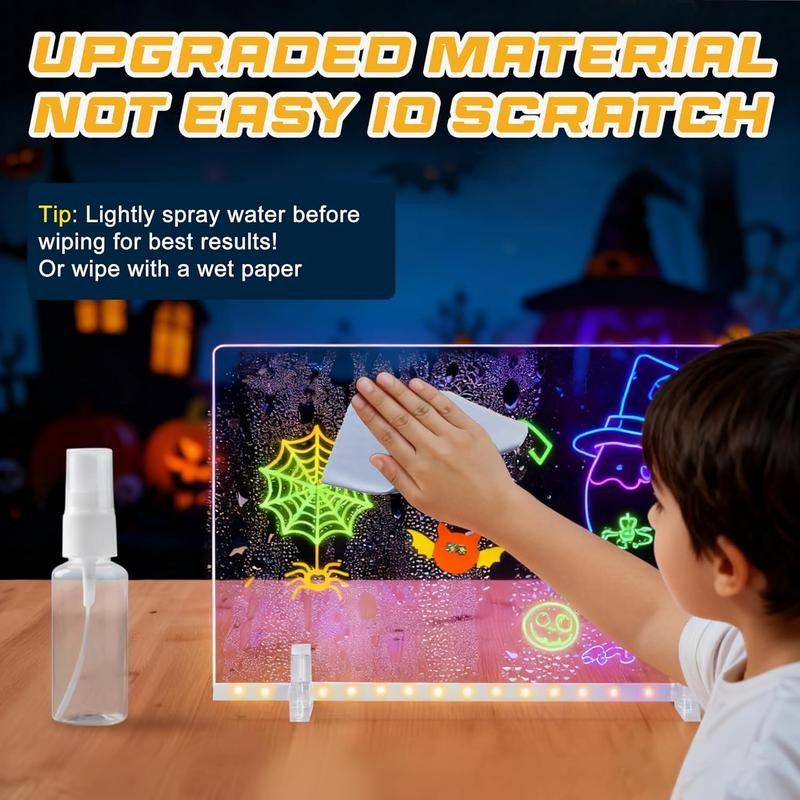 LED Acrylic Lighted Drawing Board Set for Kids Note Board for Adults Easter Gift