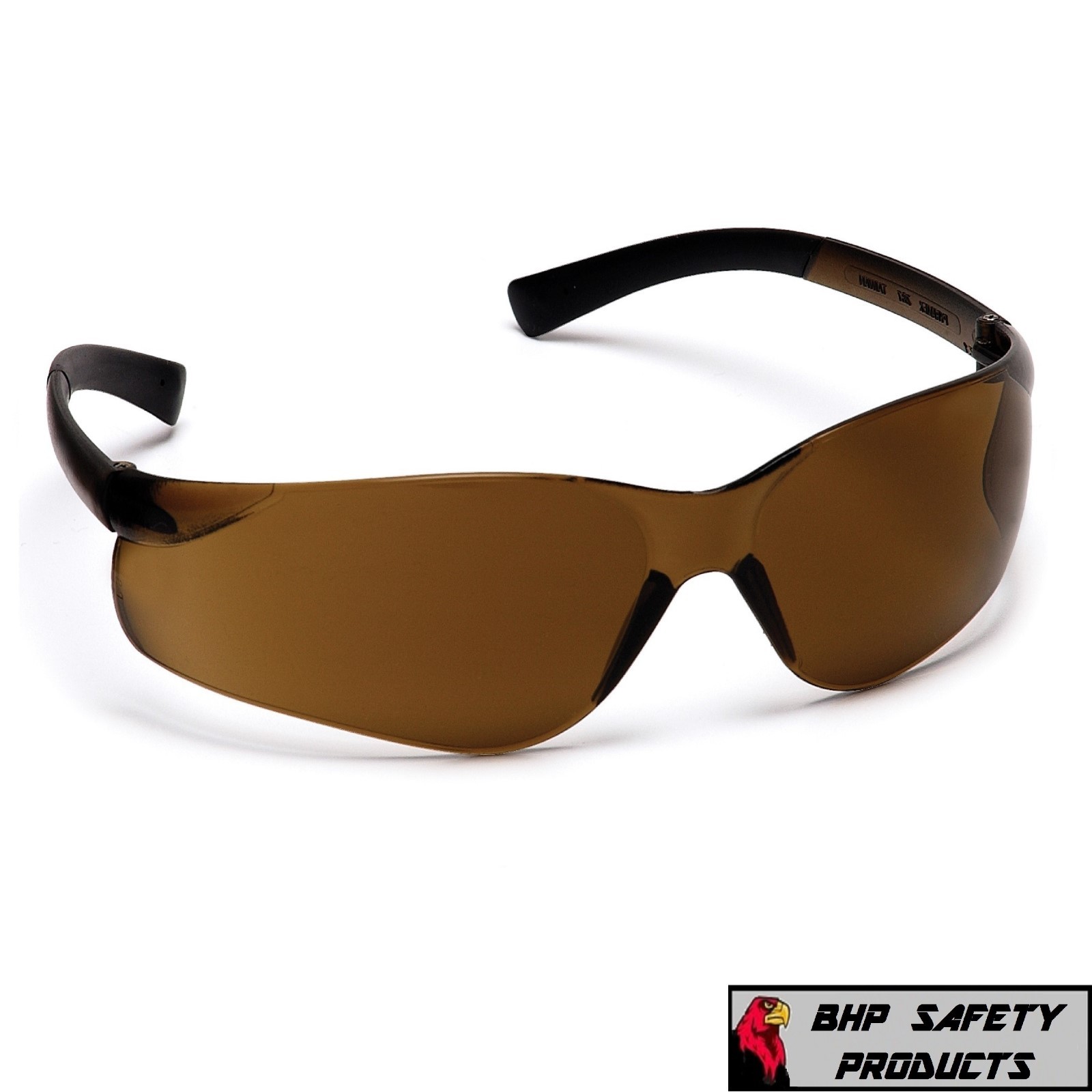 PYRAMEX ZTEK SAFETY GLASSES COFFEE BROWN LENS SUNGLASSES S2515S Z87+ (1 PAIR)
