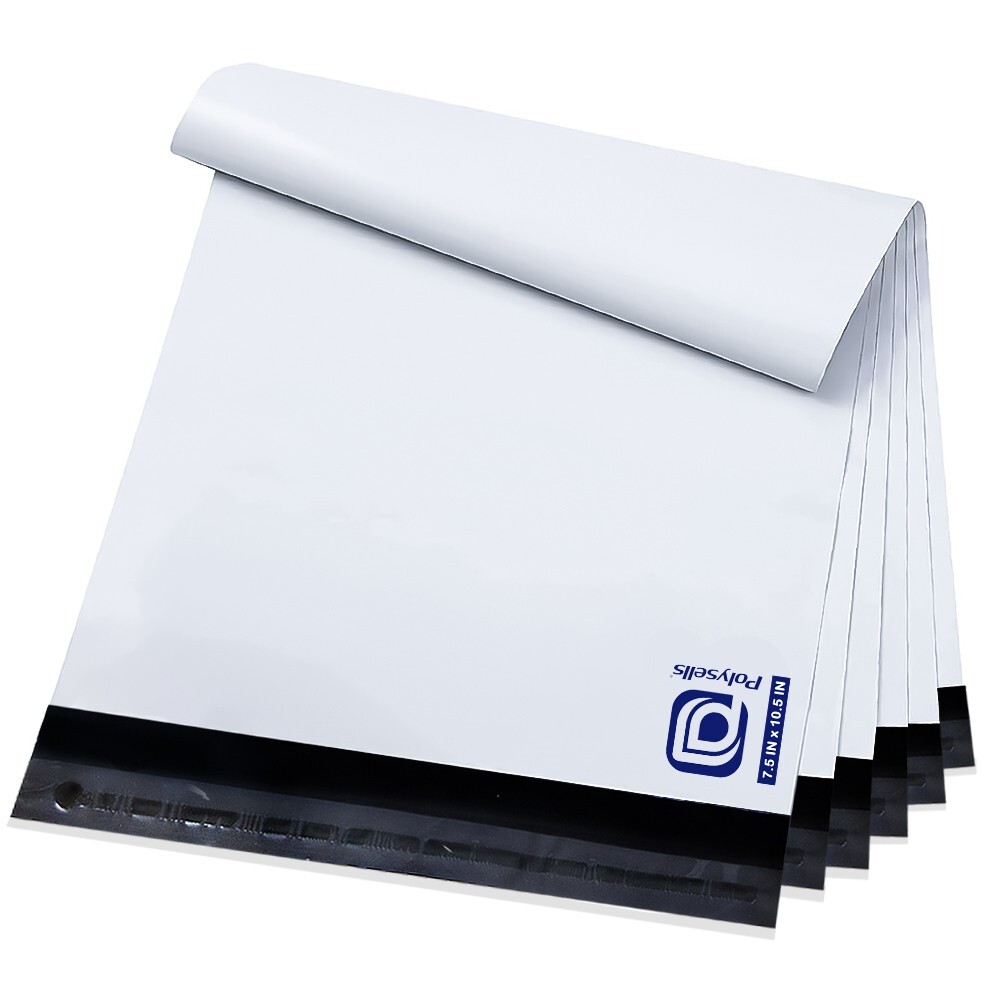 500 7.5×10.5 Poly Mailers Envelopes Self Sealing Shipping Mailers Bags POLYSELLS