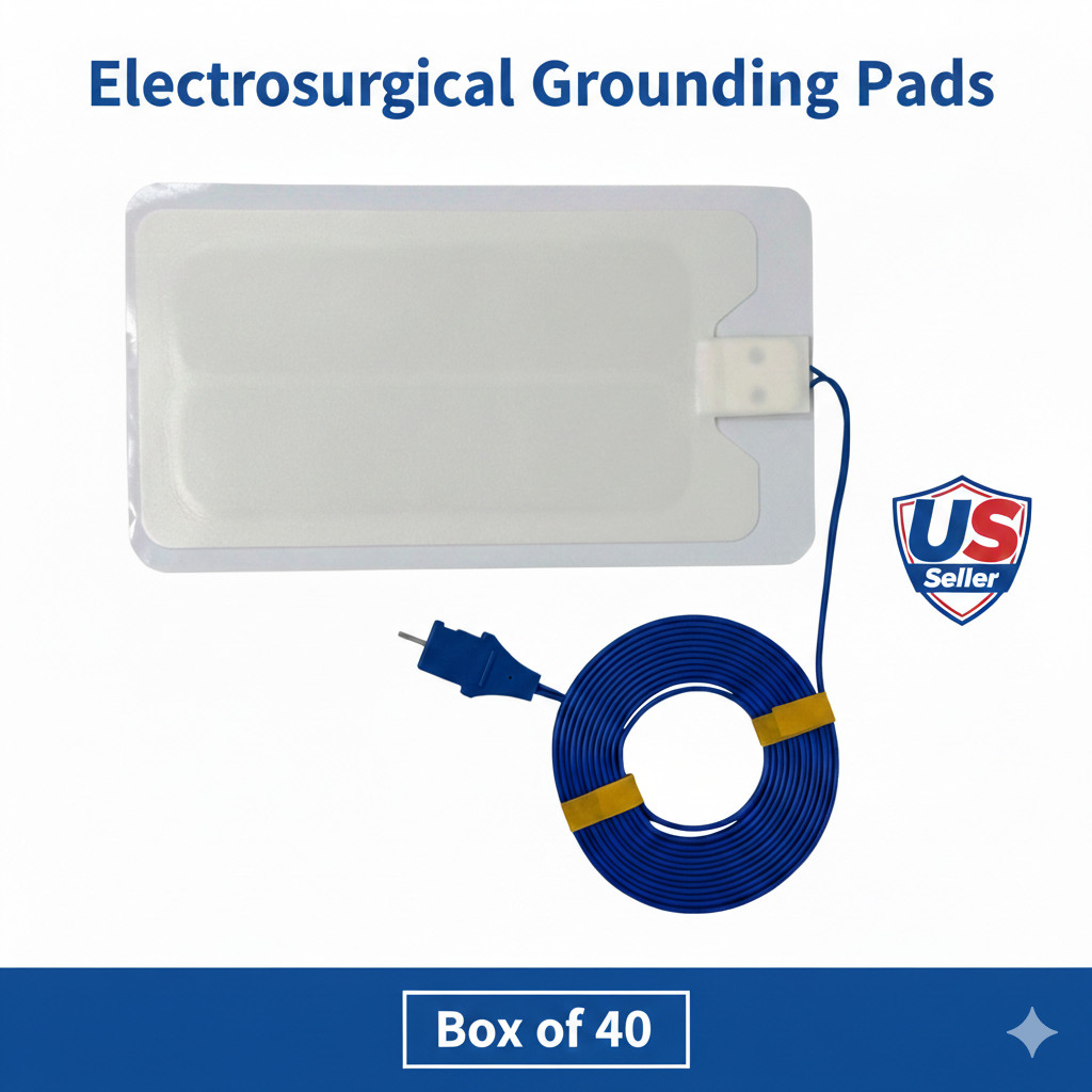 Electrosurgical Grounding Pads – Bovie Pad for Electrocautery Grounding – 40 PCS