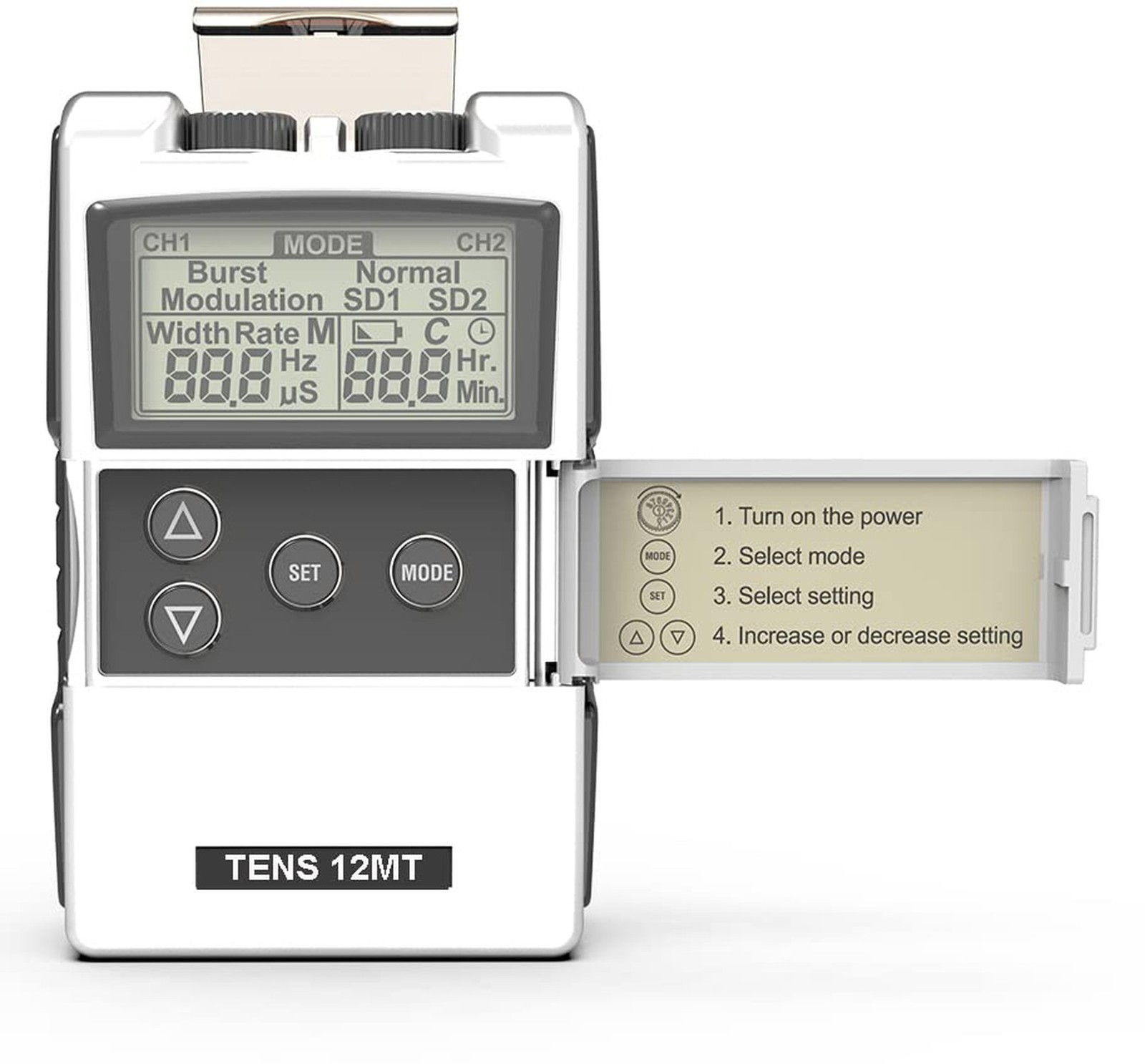 Therapist’s Choice Digital TENS Unit with Accessories – TENS Unit Muscle Stim…