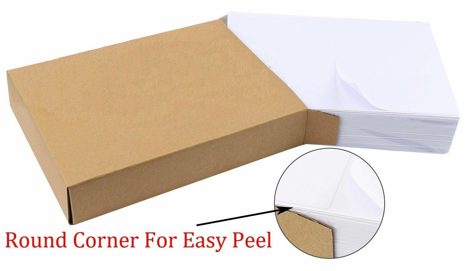 4000 Premium 2 Per Sheet Shipping Labels Blank 8.5″x5.5″ Self Adhesive UPS