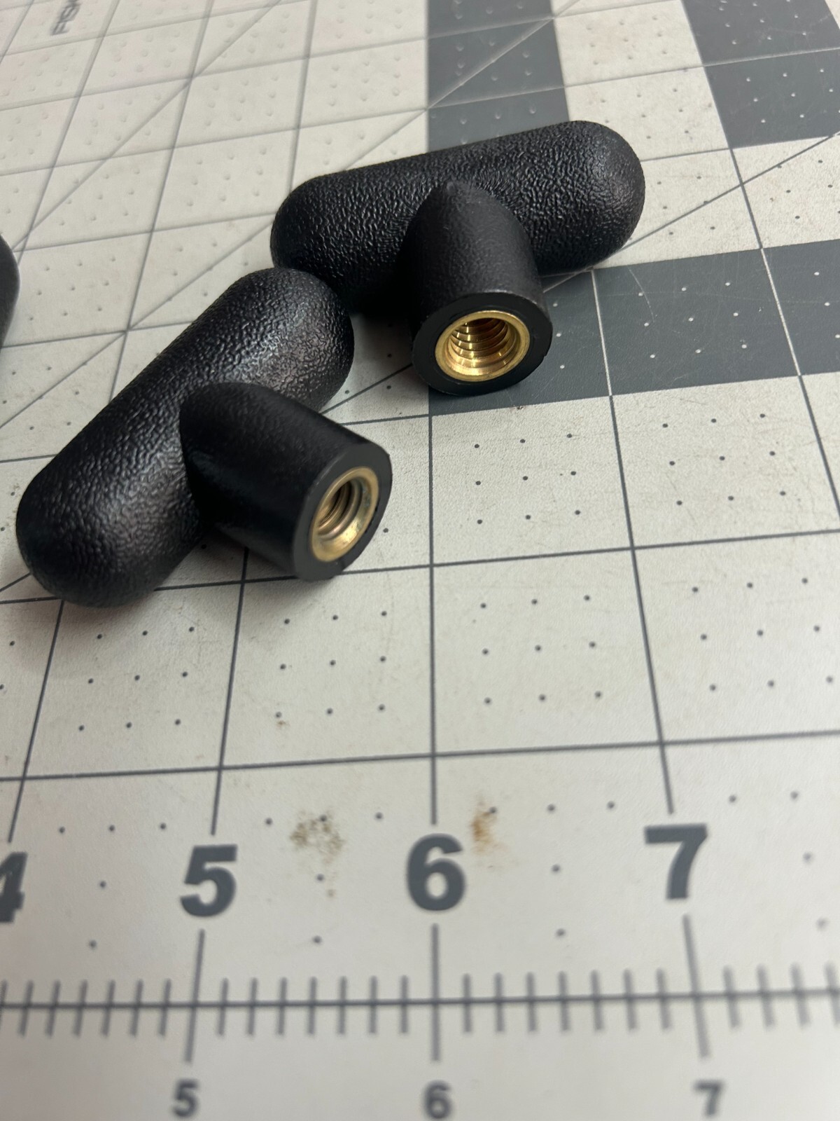 NEW 5-pack lot T Knob “T” 2.25″ x 1.45″ 3/8-16 Female Thread heavy duty