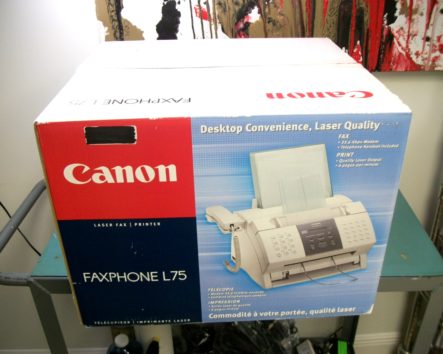 CANON FAXPHONE L75 Desktop Laser Fax & Printer 7960A024 – RF