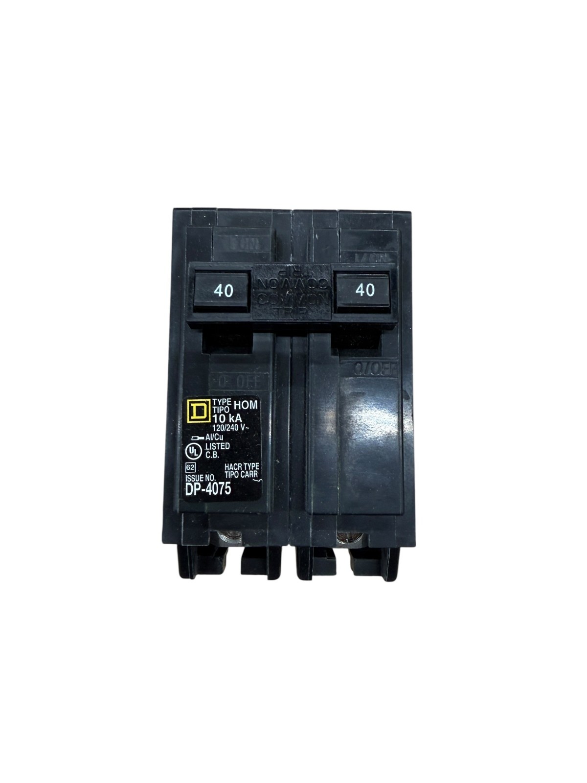 Square D HOM240 Homeline 40 Amp 2-Pole Circuit Breaker 120/240V 40A 2-Pole