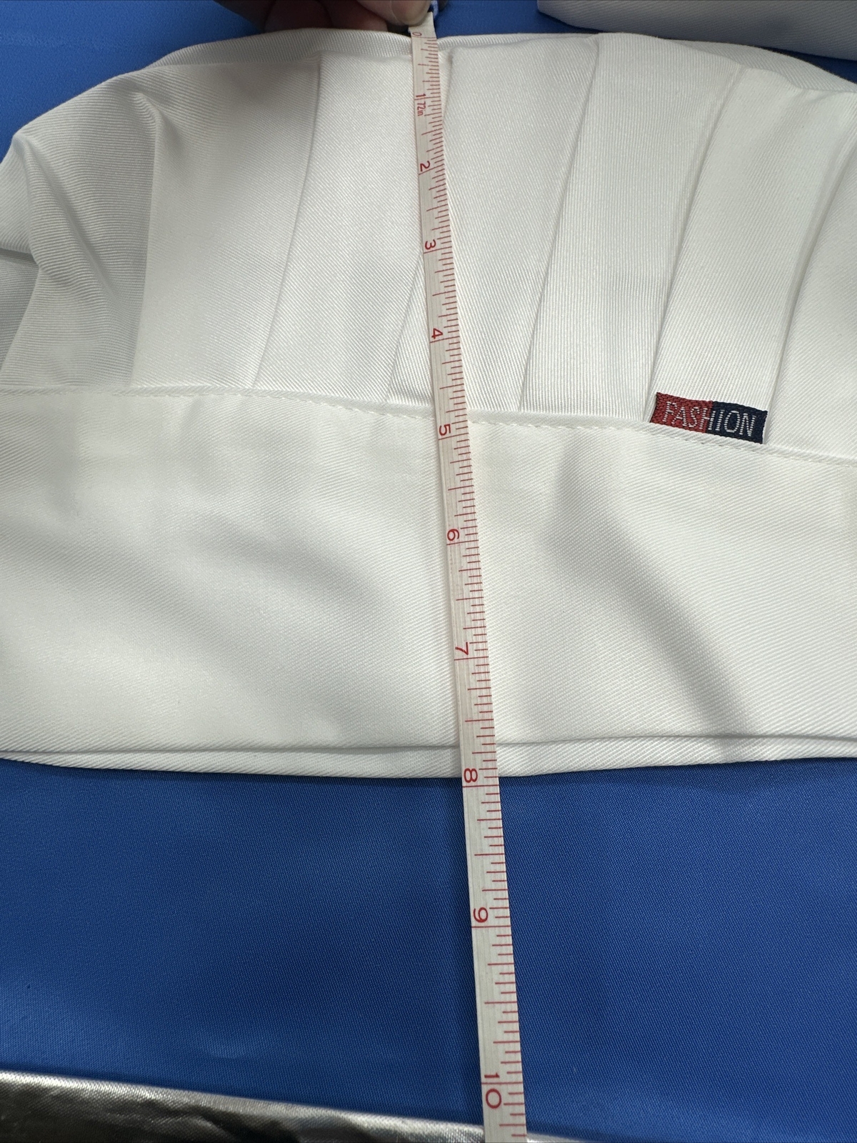 2 Chef Hat White Fashion Brand Fits 22 Inch With Elastic Stretch To 24 Inch NIP