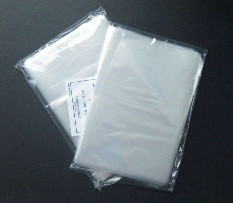 7×18″ Clear Poly Bags Lay-Flat Open Top End 1.5-Mil Case LDPE Plastic Packaging