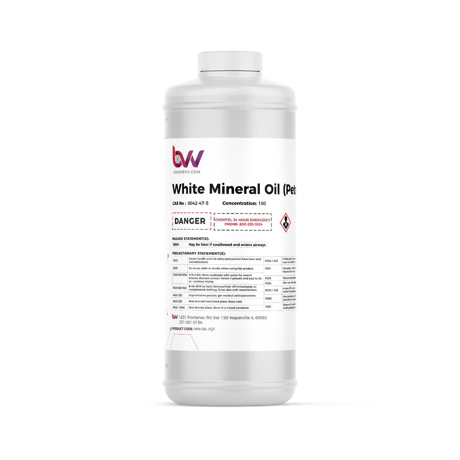 BVV Mineral Oil 7 White “Clear” (USP/NF Food Grade)