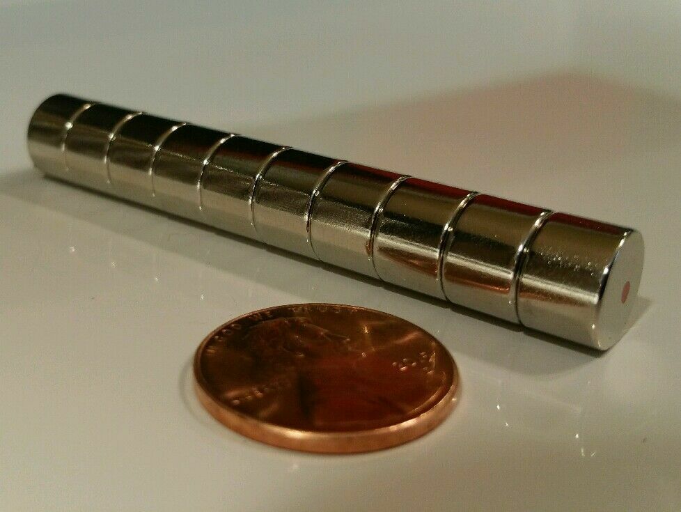 10-500 Neodymium N52 3/8” × 1/4″ Cylinder Disc Magnets Super strong Rare Earth