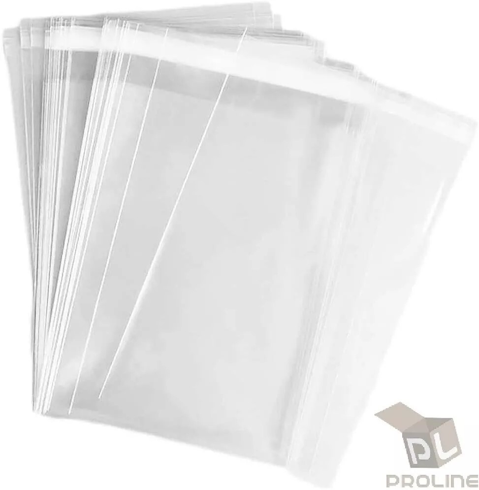 100 6×9 Clear Resealable 1.5 Mil Plastic OPP Self Adhesive Cello Cellophane Bags