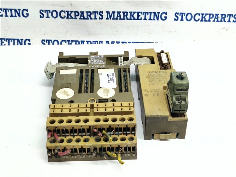 Siemens 6ES5 700-8MA11 Simatic S5 Bus Module w/ 6ES5 316-8MA12 Interface Module