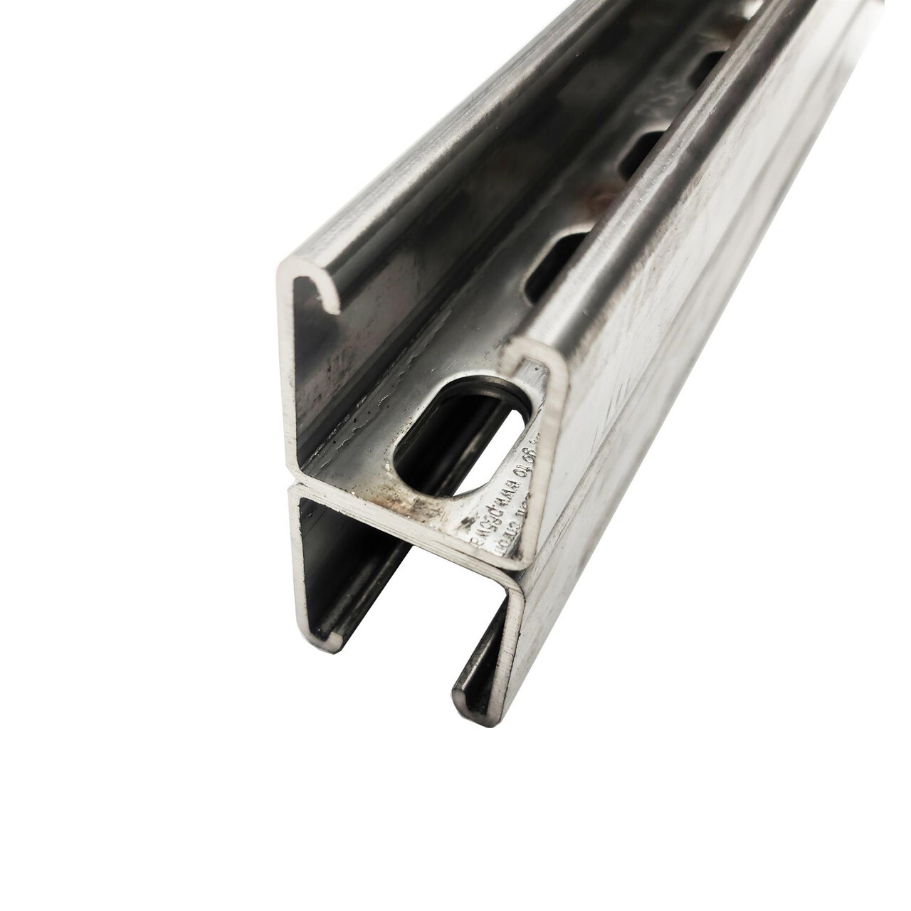 1.625″ x 3.25″, 24 inches, 12 ga., 304 Stainless Steel Back to Back Slotted S…