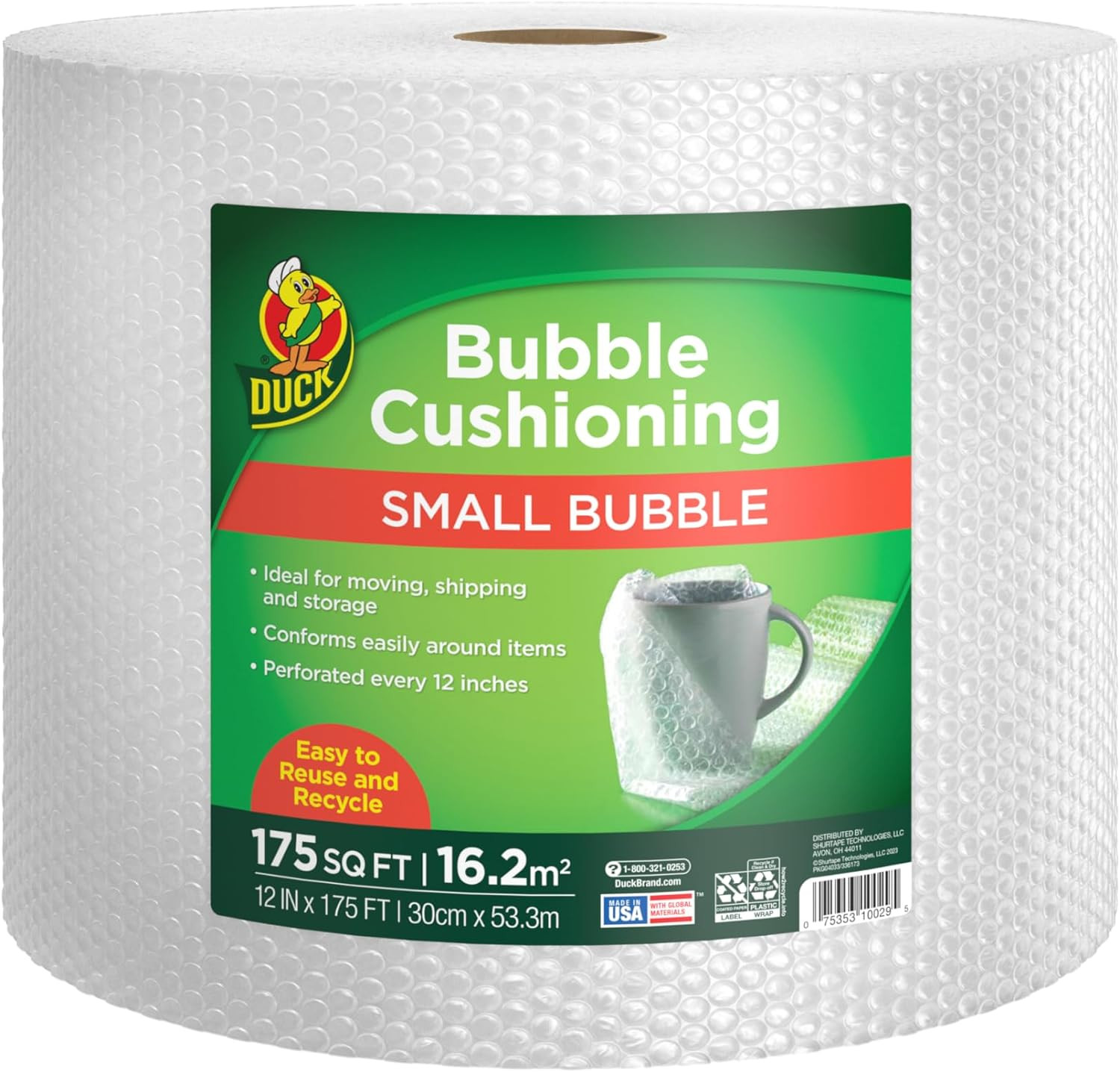 Brand Small Bubble Cushioning Wrap for Fragile Moving & Shipping – 175 Ft Packin