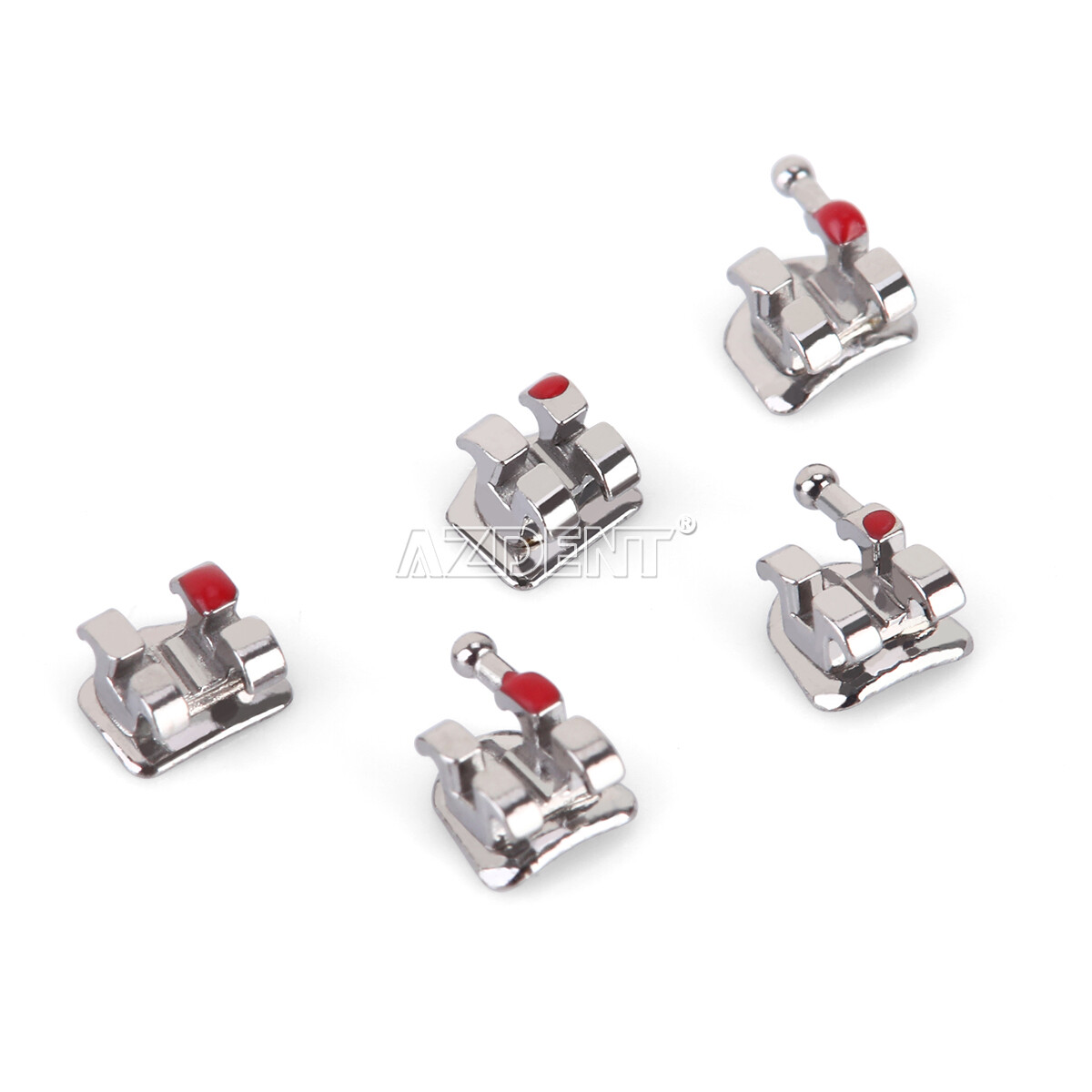 50Packs Dental Orthodontic Metal Brackets Braces Mini Roth 022 Hooks 345 AZDENT
