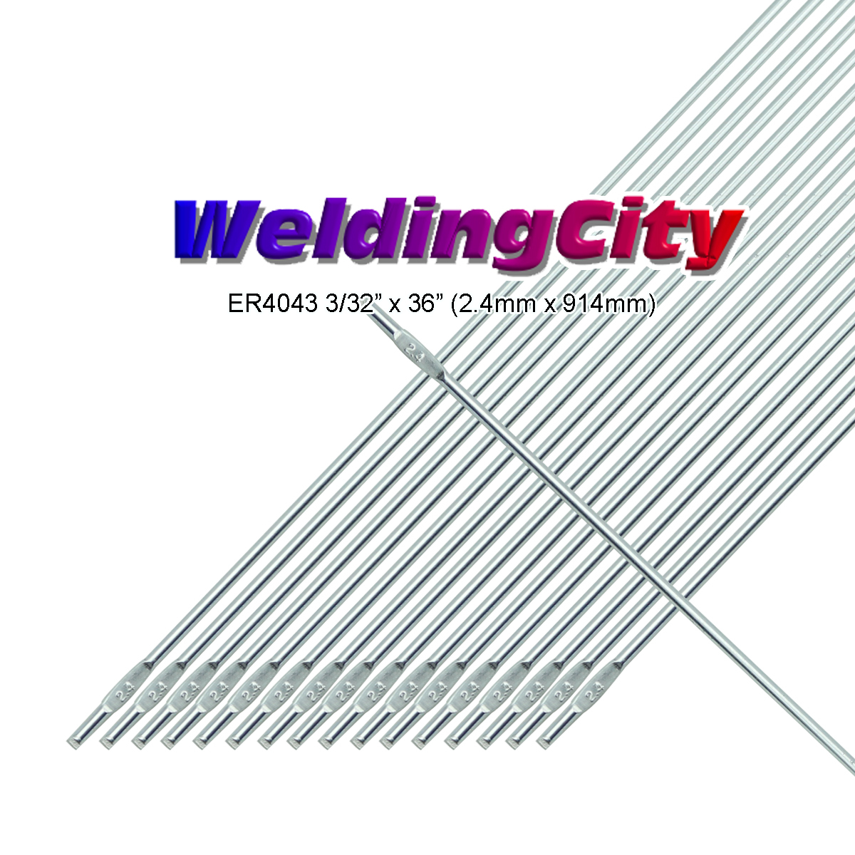 WeldingCity® 5-Lb ER4043 Aluminum 4043 TIG Welding Rod 3/32″ x 36″ | US Seller