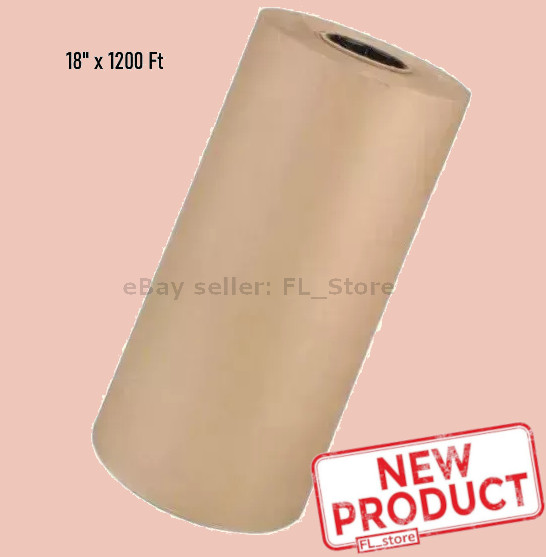 18″ x 1200 feet Brown Kraft Paper 30 lb Basis Weight Roll Packaging Shipping NEW
