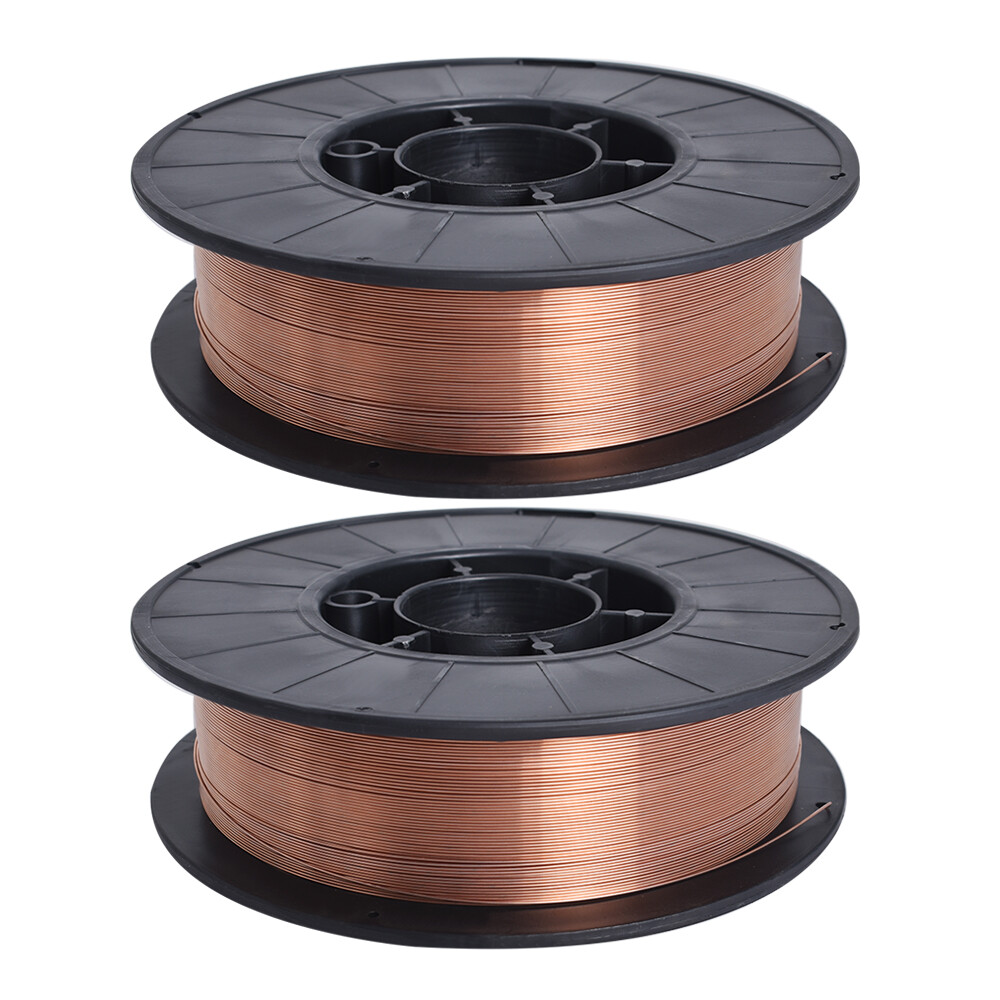 2Pcs 11-lbs Roll ER70S-6 .030″ (0.8mm) Mild Steel MIG Welding Wire