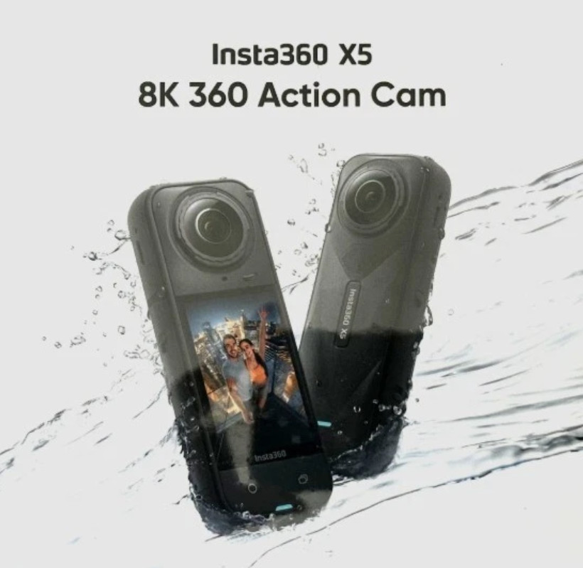 Insta 360 X5 Motorcycle Bundle 8K 360 Degree Action Camera – Brand New