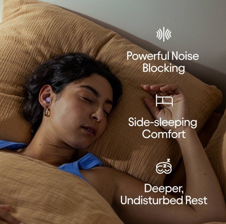 Loop Earplugs – Dream for Sleep (Lilac), Cushioned For Comfort, Napping Snoring