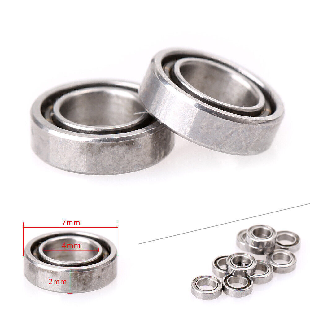 MR74z 4x7x2mm Open Miniature Bearings ball Mini Hand Bearing Spinner 10pcs/Set