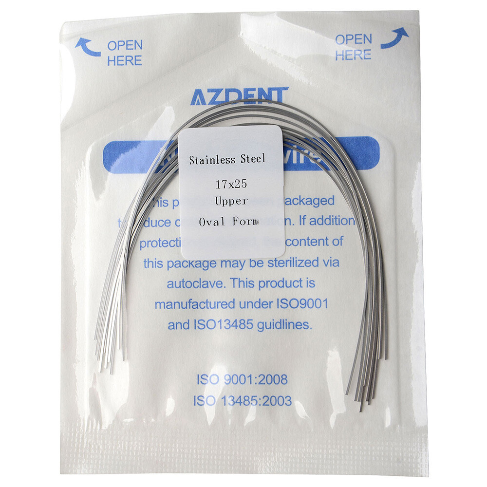 Dental Orthodontic Stainless Steel Arch Wires Rectangular Ovoid Form FDA