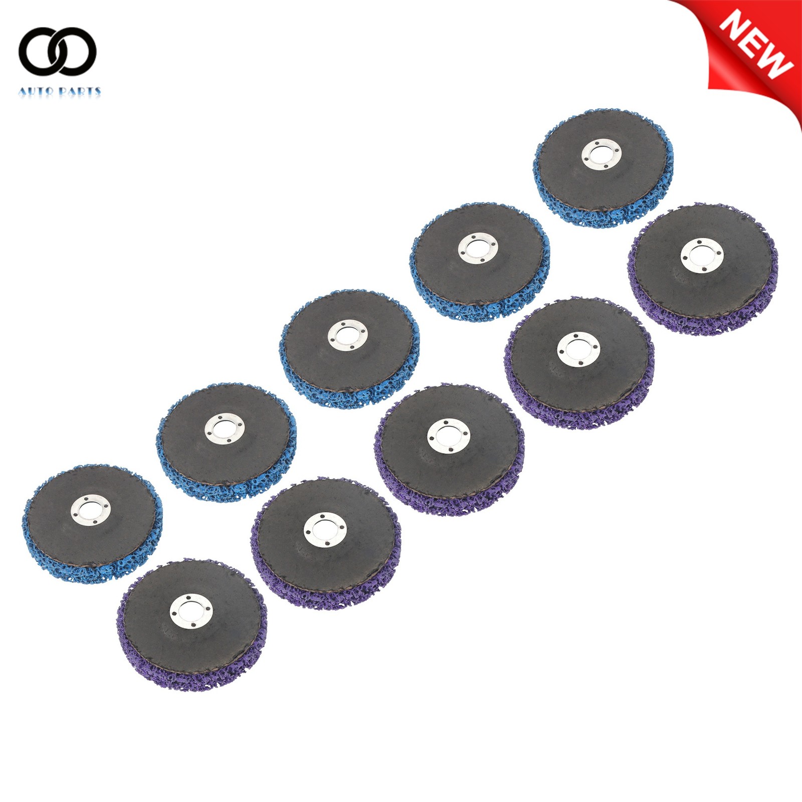 10Pack 4″ Purple And Blue Paint Stripping Discs for Angle Grinder Metal Rust