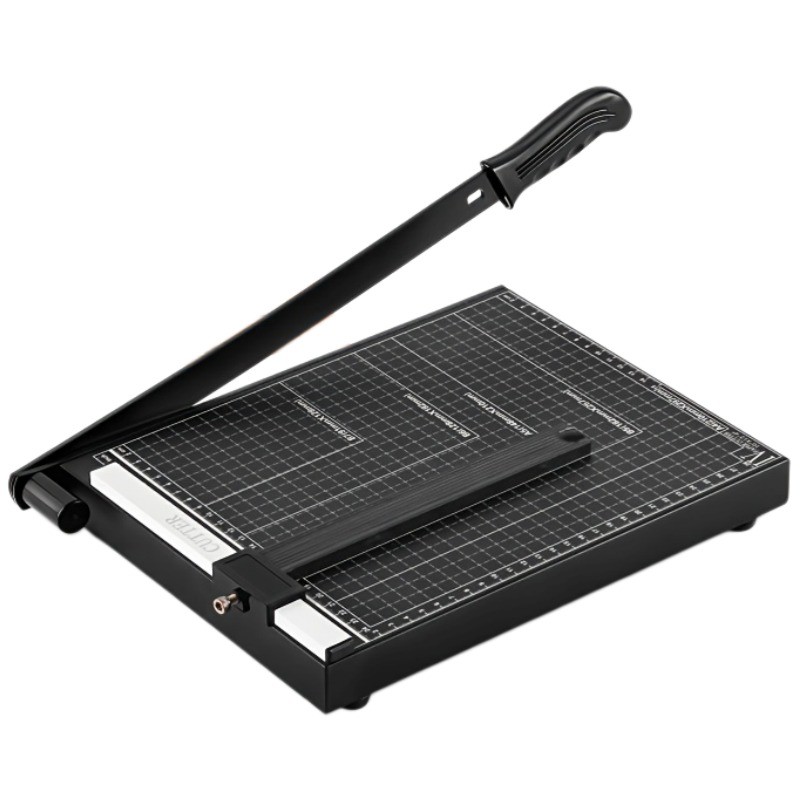 Heavy Metal Base Duty A4 Guillotine Paper Cutter-12-Sheet Capacity Guillotiner