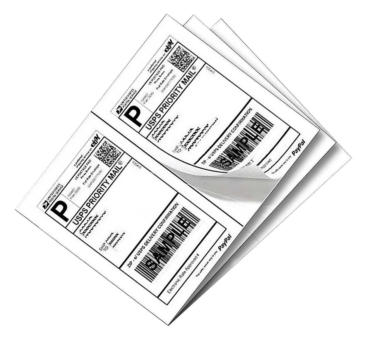 200-20000 8.5×5.5 Shipping Mailing Labels Half Sheet Self Adhesive for Laser ink
