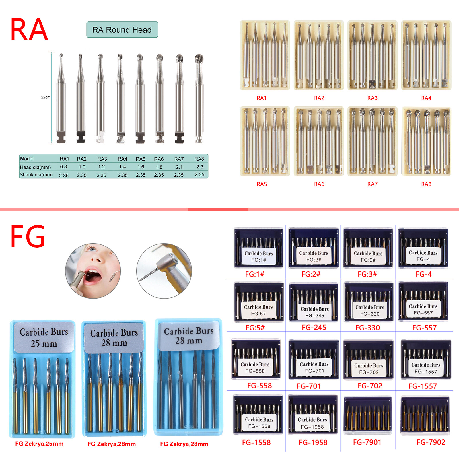 Dental Surgical/ Tungsten Carbide Burs Endo Bur For High Low Speed Handpiece VIP