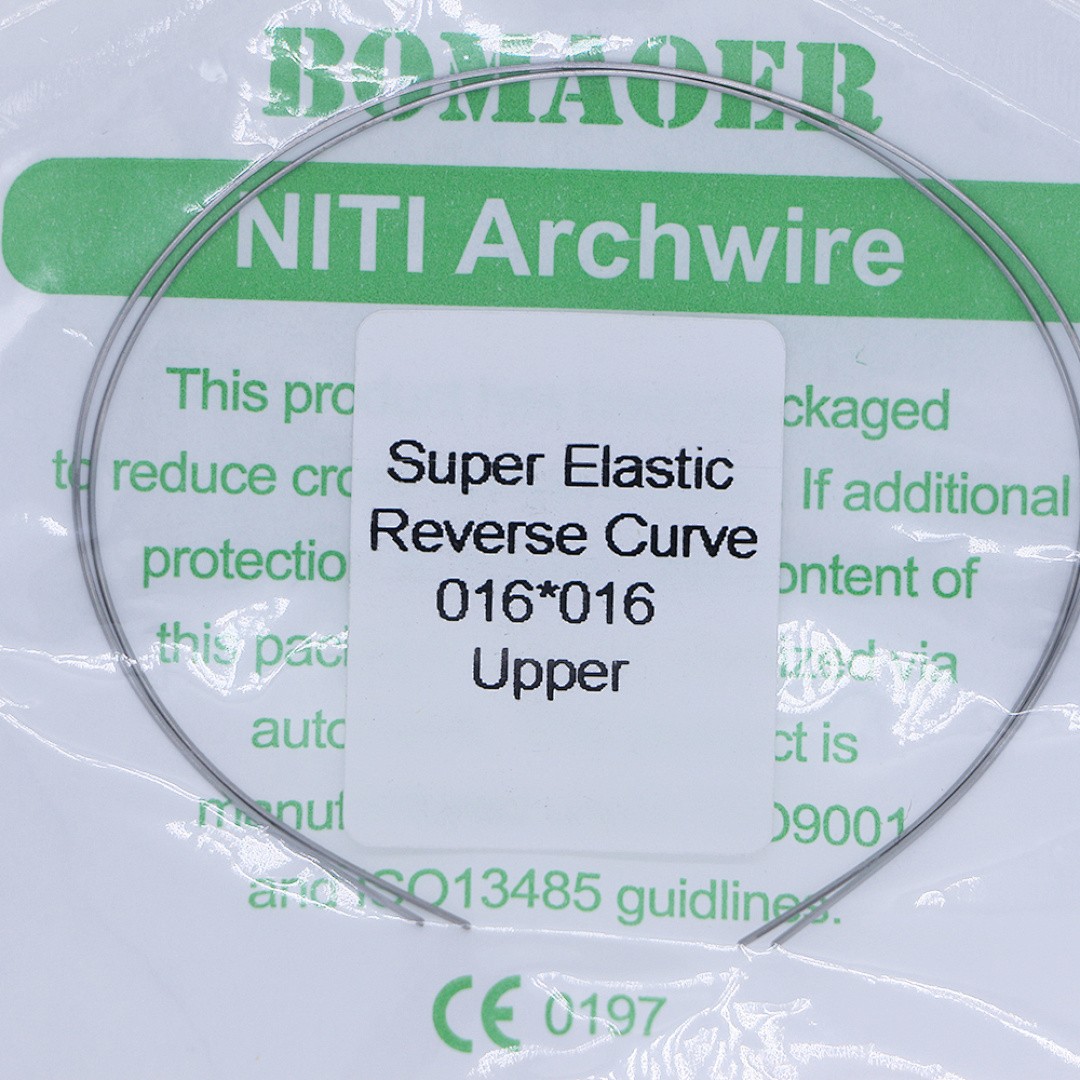 20×Dental Orthodontic Niti Rectangular Arch Wires Reverse Curve 16×16 Upper