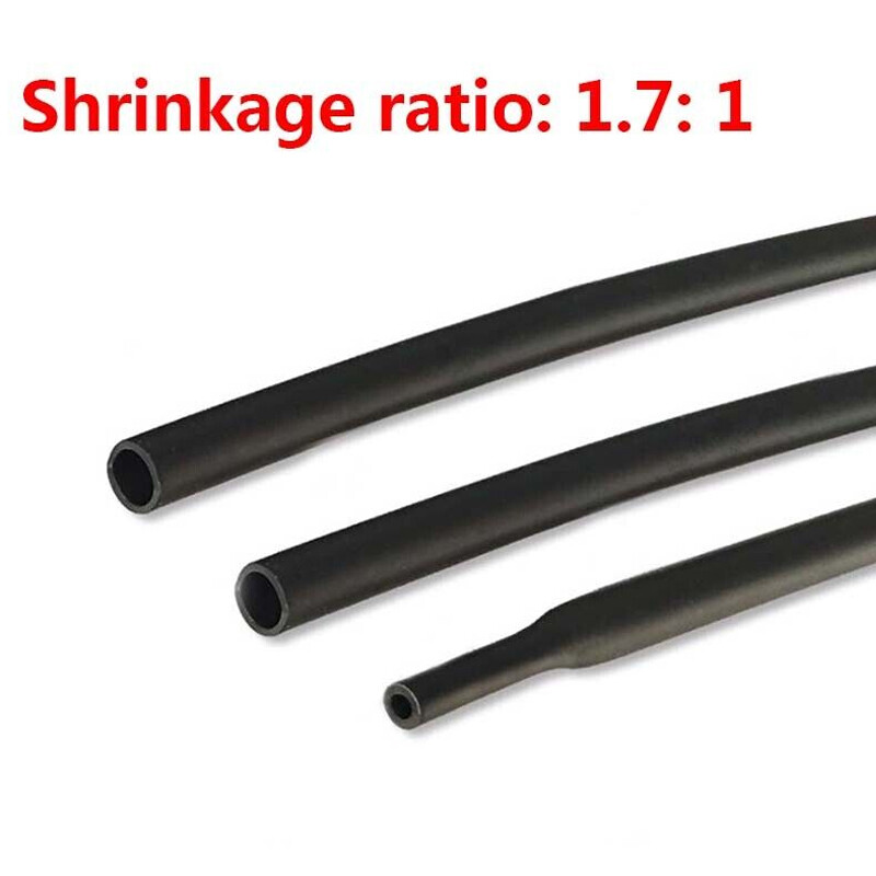 1.7:1 Flexible Silicone Heat Shrink Shrinkable Tube Tubing 1 Meter Dia 0.8-40MM