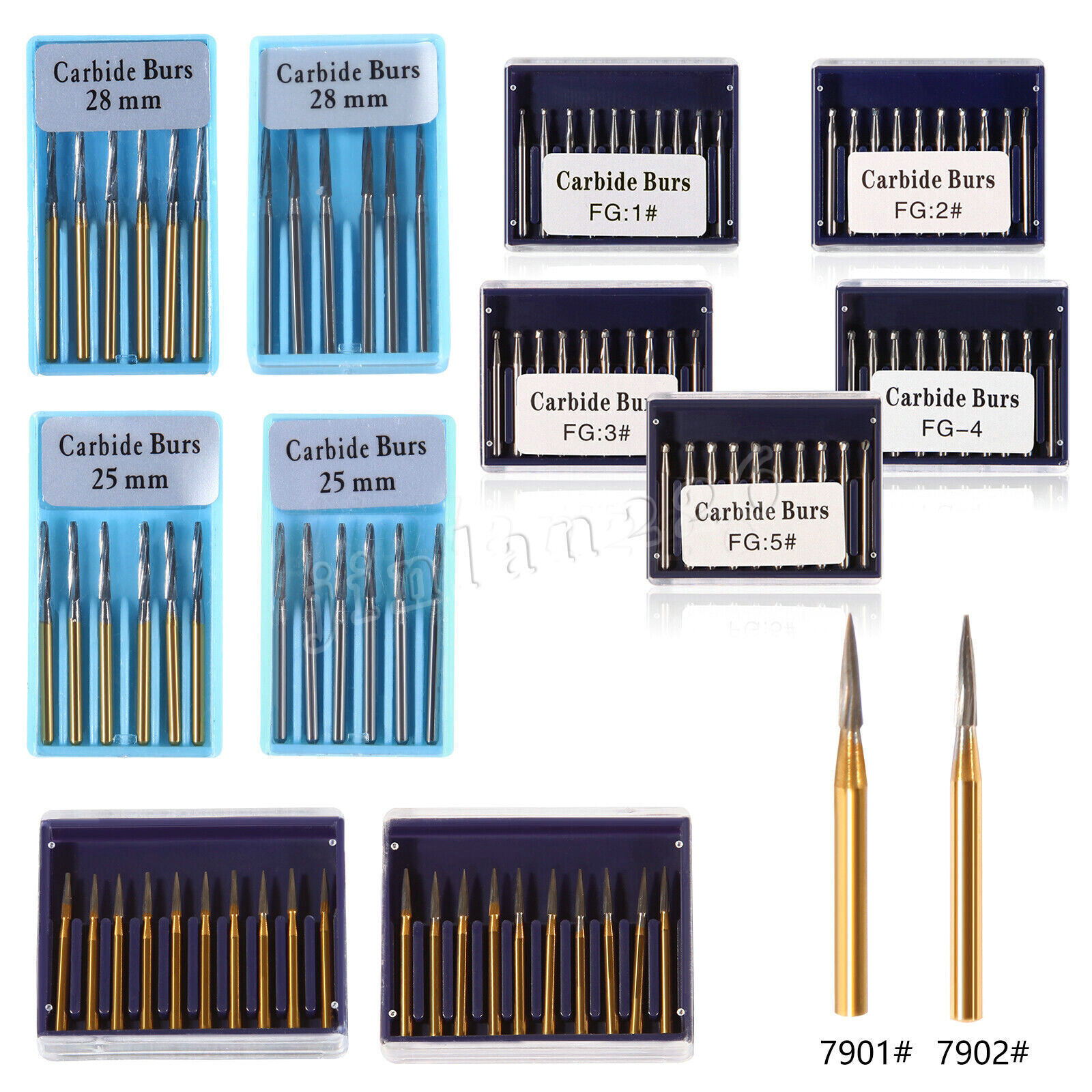Dental Surgical/ Carbide Burs for High Speed Handpiece Round Cone Bur Diamond FG