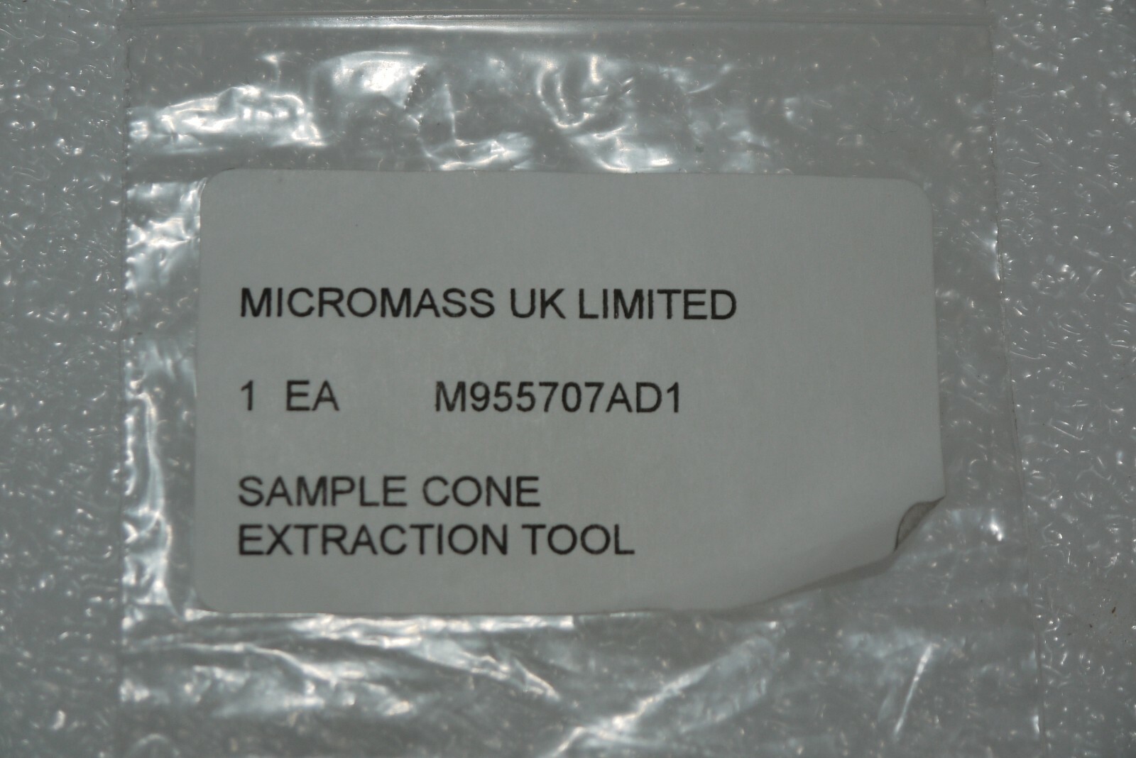 Waters Micromass M955707AD1 Sample Cone Extraction Tool MKII Kit New