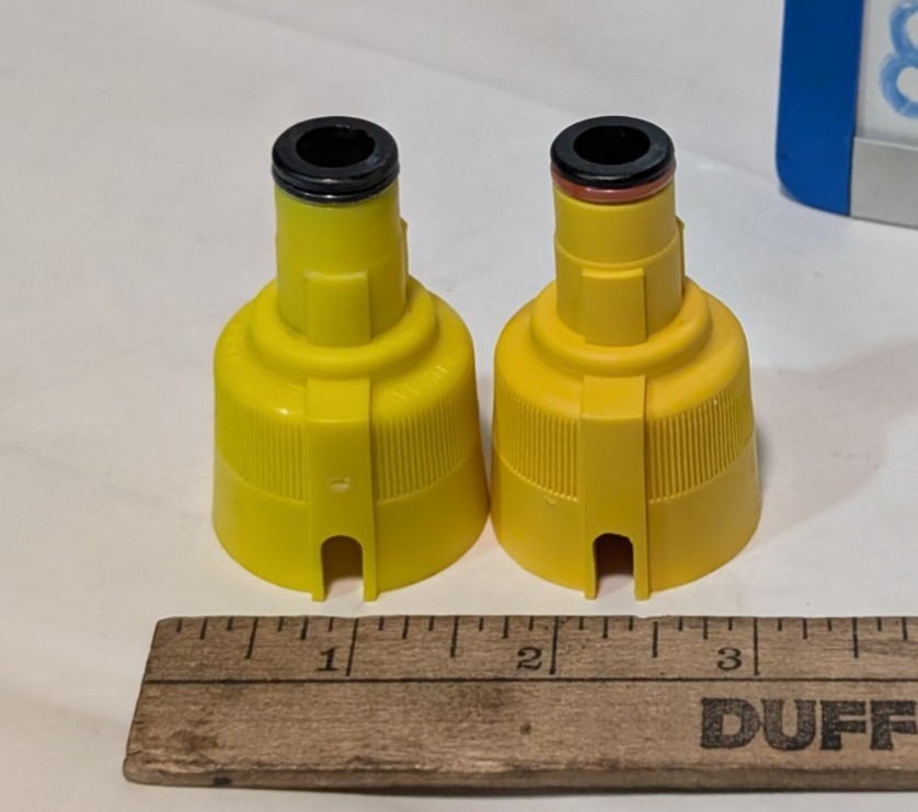 Lot of 2 Unbranded Healthcare EZ-Fil Anesthesia Vaporizer Bottle Filler Adapters
