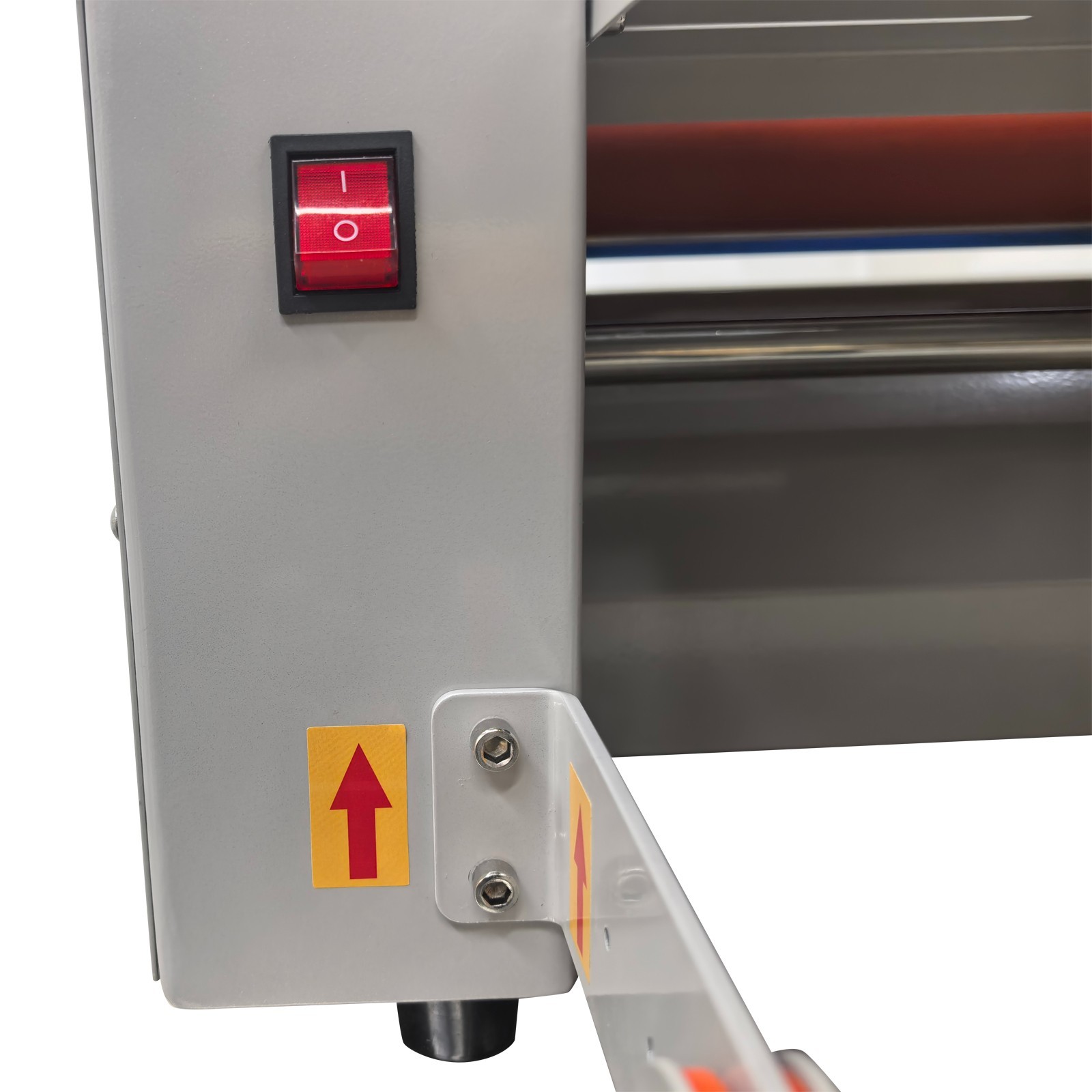 13″ Steel Roller Laminator Hot&Cold Laminating Machine Adhesive Roll Laminater
