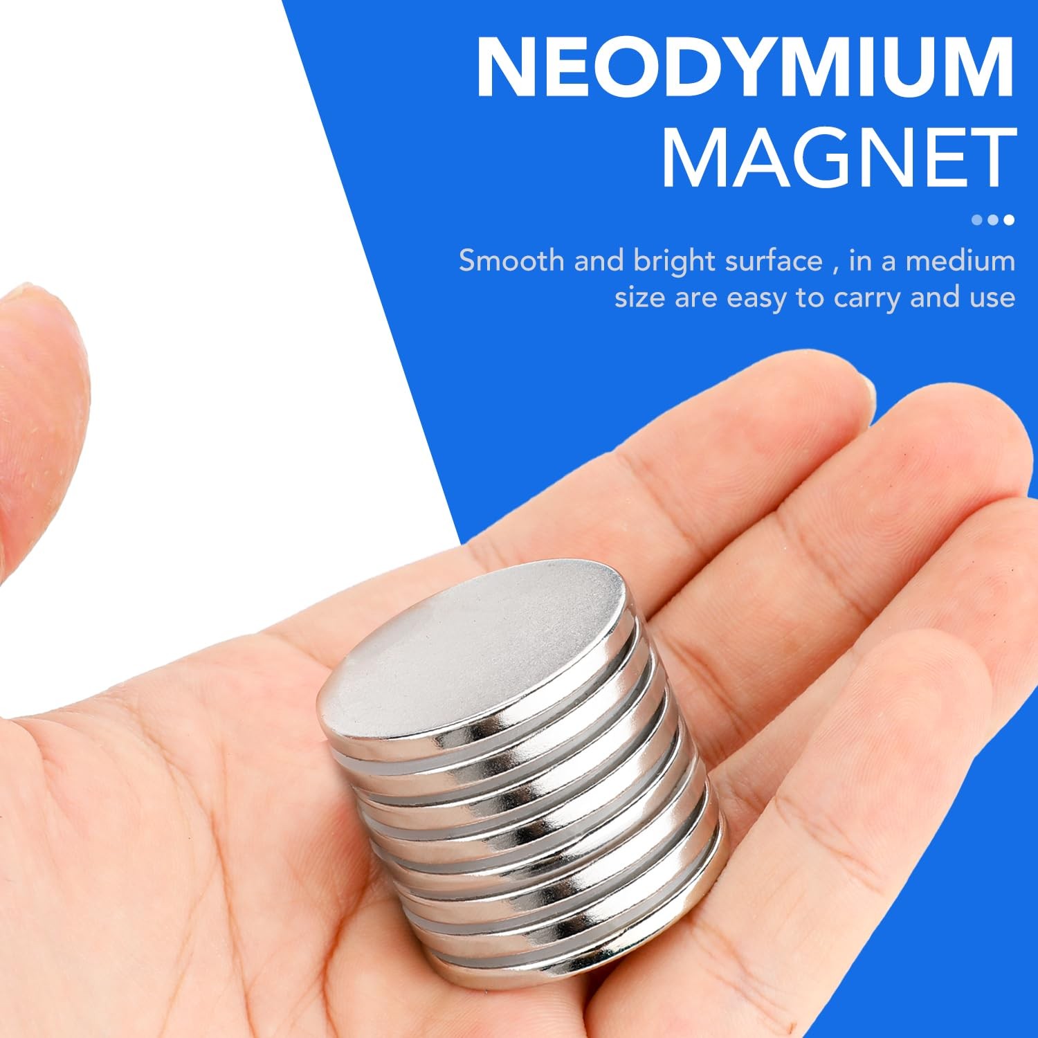 Super Strong Neodymium Disc Magnets with Double-Sided Adhesive, Powerful Permane