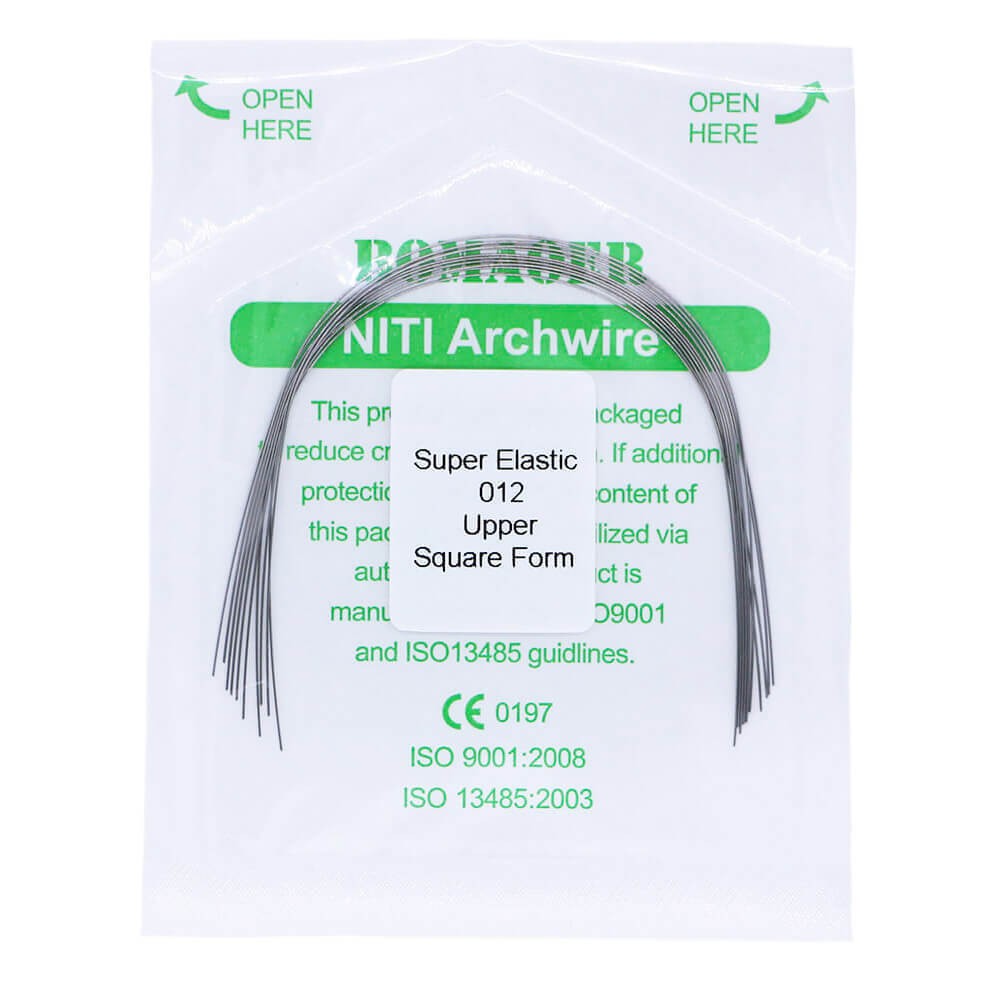20×Dental Orthodontic Super Elastic Niti Round Arch Wire Square Form 012 Upper
