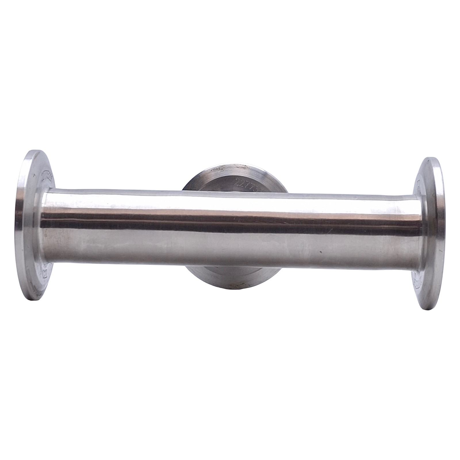 Stainless Steel Sanitary Tri-Clamp Tee Fitting 5.25in x 3.1in, 1in Tri-Clamp
