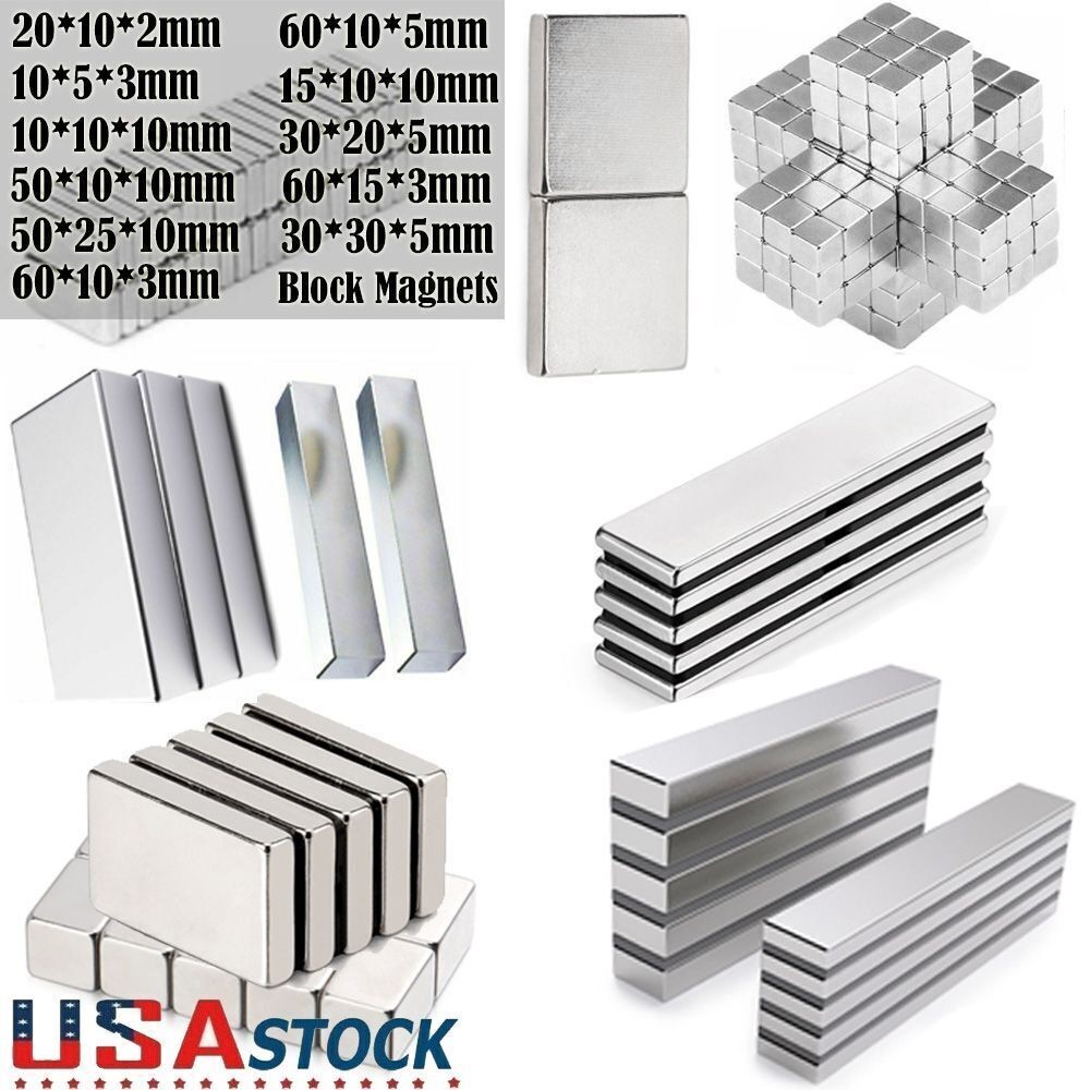 Super Strong Block Fridge Magnets Rare Earth Neodymium Magnet Small Large N52