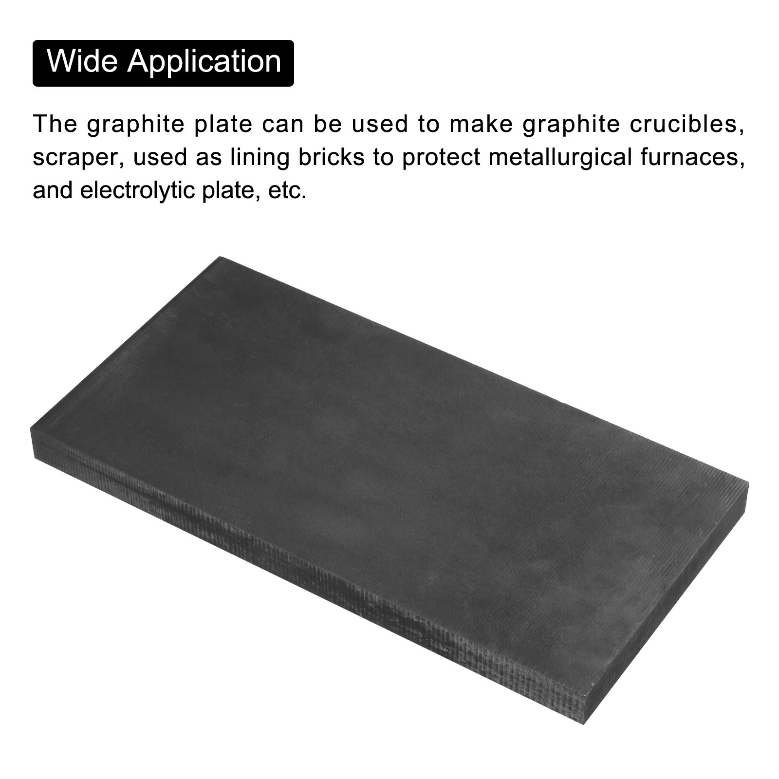 Graphite Block Ingot Rectangle Graphite Electrode Plate 300x150x0.8mm