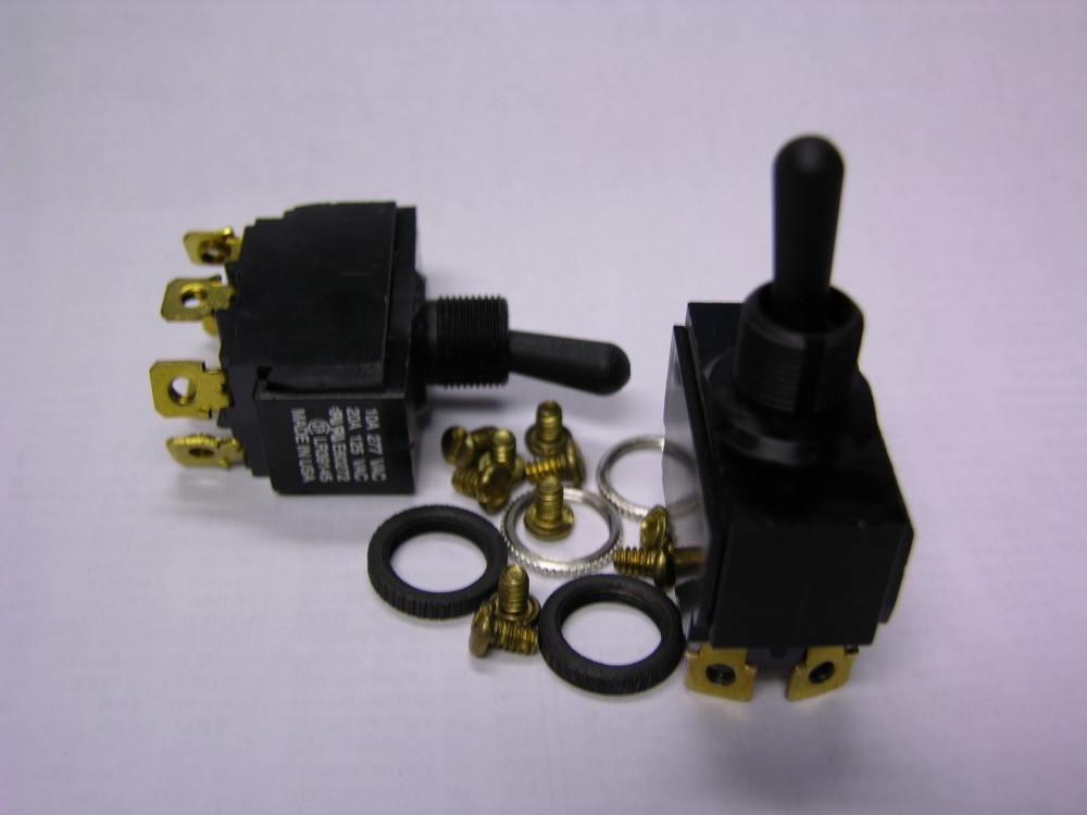 2 Carling E60272 LR39145 2GK54-78-D3BB DPDT Sealed On-None-On Toggle Switches