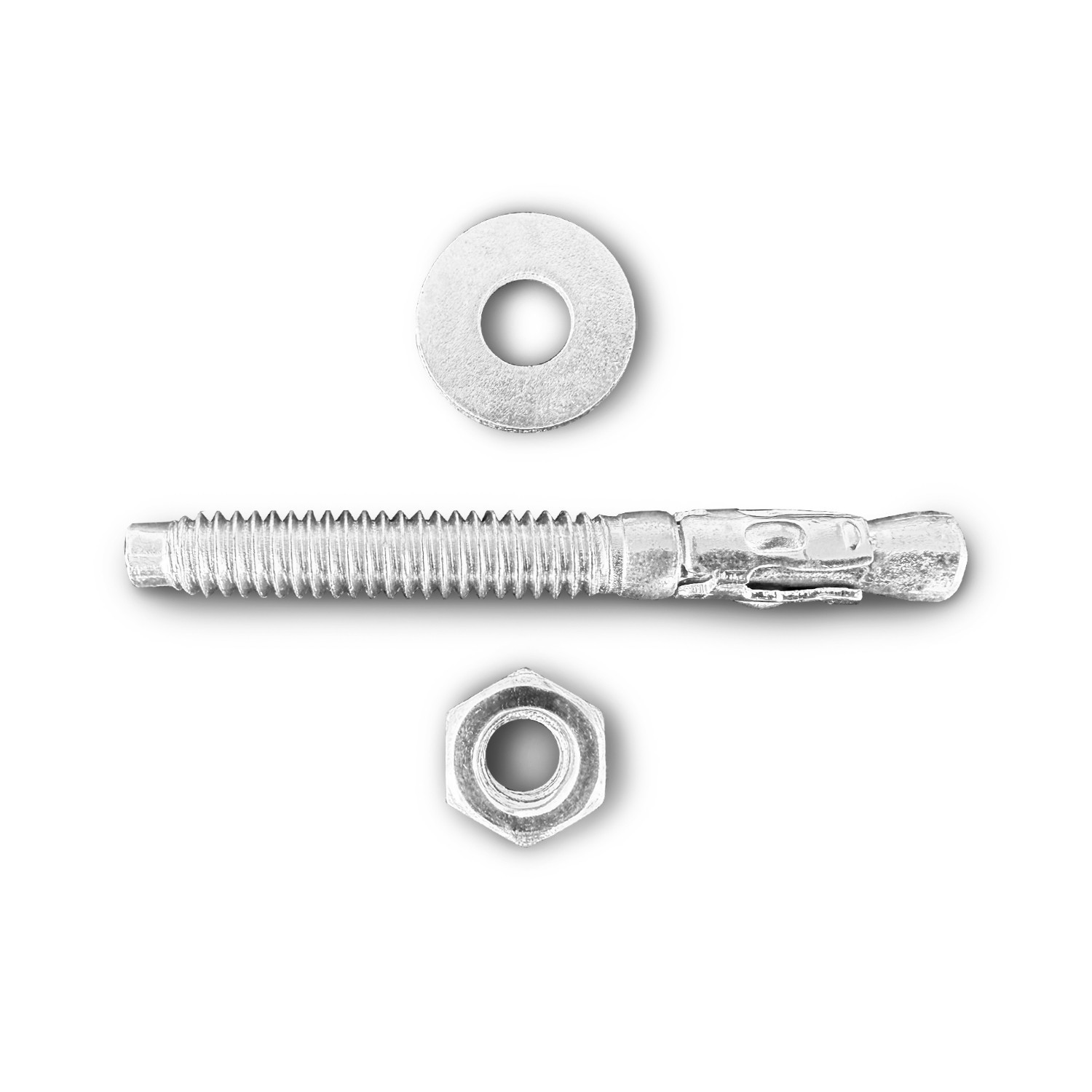 50-Pack 1/4″ x 2-1/4″-inch Zinc Wedge Expansion Concrete Anchor Bolts