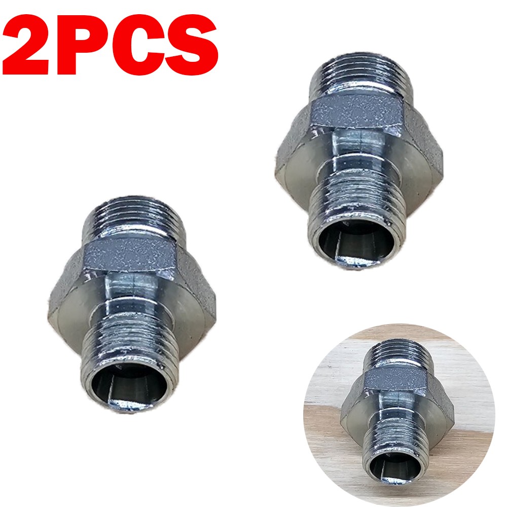 2X 3/8″ BSPP TO DIN L08 M14x1.5-MINI EXCAVATOR CHINESE DIGGER – 5002L-08-06