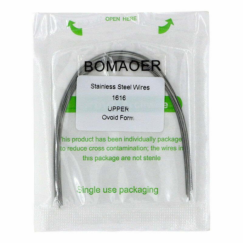50 Packs Dental Orthodontic Stainless Steel Rectangular Arch wires 16×16 Upper