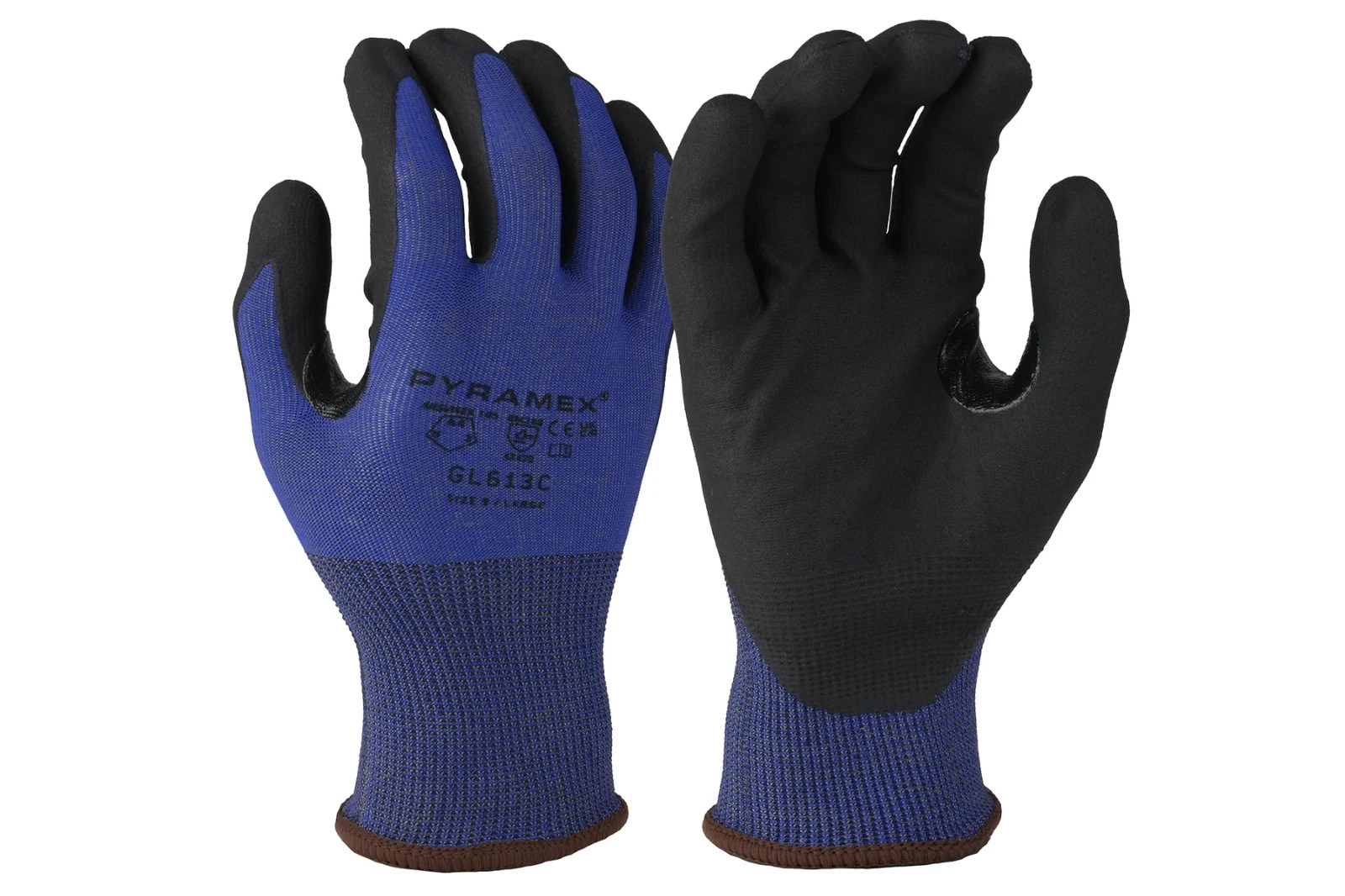 Pyramex GL613C ANSI A4 Cut Resistant Micro-Foam Nitrile Coated Work Gloves