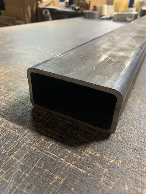 2″ x 4″ Steel Rectangle Tube x 36″ Long, 1/4″ Wall, A36 Mild Steel